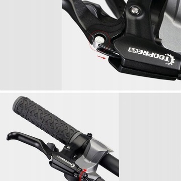 2 . Рычаги велосипедного тормоза слева и справа