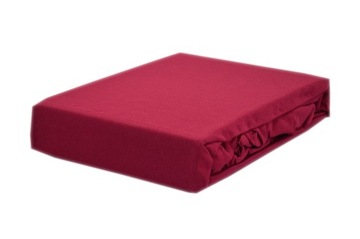 Prześcieradło jersey z gumką rozmiar 80x160 kolor bordo KOBI Polska firma