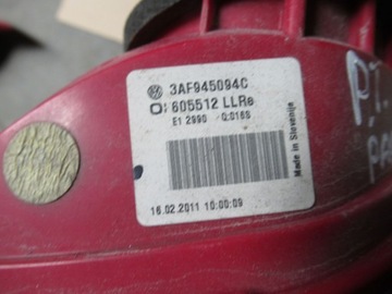 PASSAT B7 KOMBI SVĚTLO PRAVÝ ZADNÍ W KRYT EVROPA