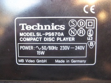 Стереосистема Technics SA-AX730 SL-PS670A B