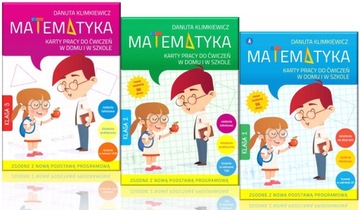 Pakiet Matematyka Ćwiczenia Karty Pracy nauka Super zestaw 3w1
