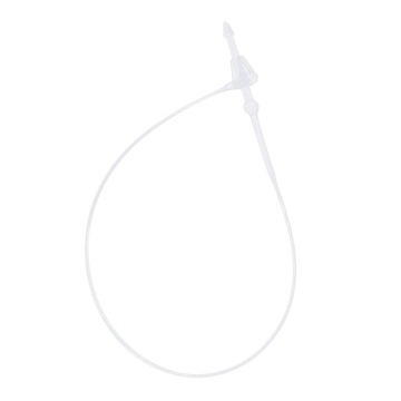 Snap Pin Loop, Plastic Tag Fastener Pieces White