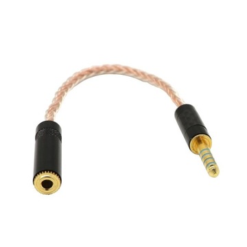 Nowy kabel konwertera słuchawek 4.4mm .5mm F