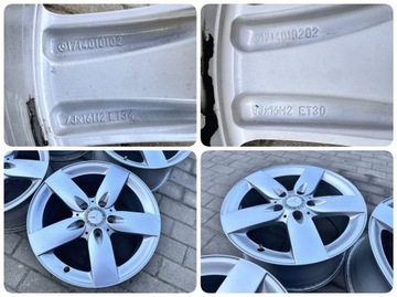 4× DISK HLINÍK MERCEDES-BENZ OE 7.0" X 16" 5X112 ET 34