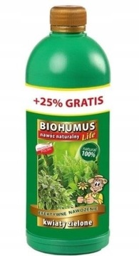 NAWÓZ DO KWIATÓW ZIELONYCH biohumus ekologiczny EKODAPROL 1L+25%