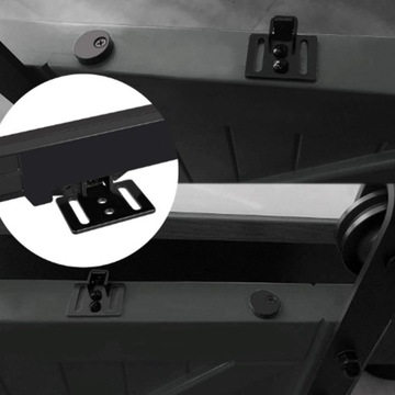 SAMODOMYKACZ SPOWALNIACZ DO DRZWI PRZESUWNYCH CZARNY MATOWY ZESTAW LOFT