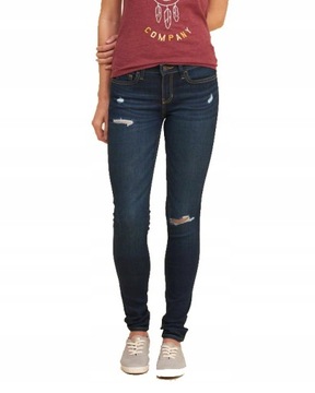 rurki skinny HOLLISTER abercrombie W23 L31 XXS