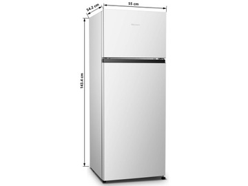 Холодильник Gorenje с морозильной камерой 143,4 см, белый, двухдверный со светодиодной подсветкой, ширина 55 см