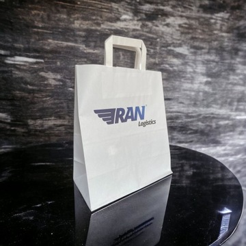 БУМАЖНЫЙ ПАКЕТ ДЛЯ ПИТАНИЯ БЕЛЫЙ 260/140/320мм 26/14/32см 250ШТ С ПРИНТОМ