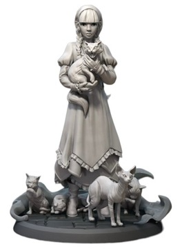 GH Cat summoner kot wiedźma Figurka RPG 8k