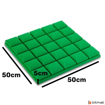 Потолочные панели для помещения, акустические кубы, шумоизоляционная пена для стены.