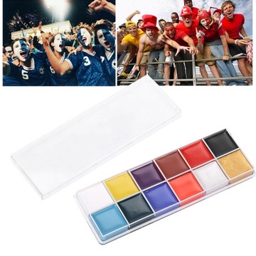 12 цветов масляной краски для росписи тела