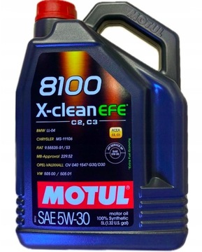 MOTUL 8100 X-CLEAN EFE 5W30 MB229.52 LL-04 GM 5L