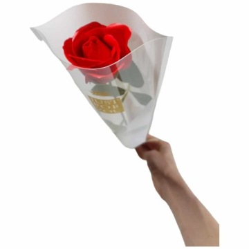 Букет мыльных роз в живом виде 43 см кремовая цветочная коробка для подарка GIFT