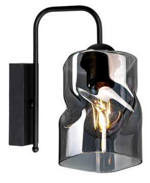 SZKLANA LAMPA KINKIET ŚCIENNY NOWOCZESNY LOFT LED