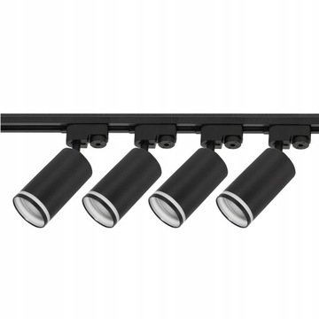 Zestaw Szynoprzewód Szyna 2m + 4x Lampa GU10 LED