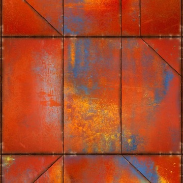 TAPETA BLACHA RDZA METAL LOFT SOHO PANEL 5449al