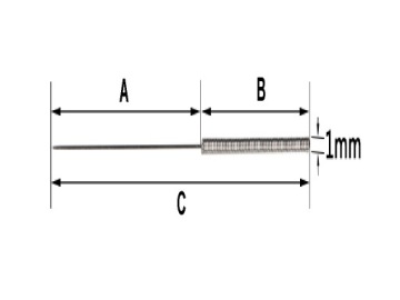 Очиститель насадок 3D (стержень), гибкий 0,40 мм.