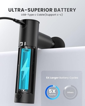 КОМПАКТНЫЙ МОЩНЫЙ МАССАЖНЫЙ ПИСТОЛЕТ МАССАЖЕР ДЛЯ СПИНЫ МАССАЖНЫЙ ПИСТОЛЕТ PRO