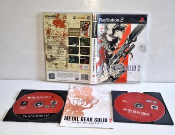 Gra METAL GEAR SOLID 2 SONS OF LIBERTY PS2 3XA CZYTAJ OPIS !!!