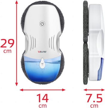 WELLTEC RX10 PRO - РОБОТ ДЛЯ МЫТЬЯ ОКОН | 4000Па | Wi-Fi | ПУЛЬТ + АКСЕССУАРЫ