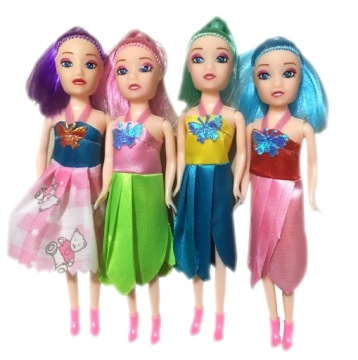 БОЛЬШАЯ ДЕРЕВЯННАЯ МЕБЕЛЬ ДЛЯ КУКОЛЬНОГО ДОМИКА + КУКЛЫ + СВЕТОДИОД