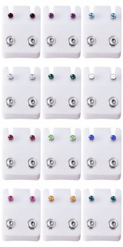 2шт позолоченные стальные серьги-гвоздики для ушей