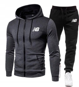 DRES MĘSKI SPODNIE BLUZA SPORTOWY KOMPLETNY M-4XL