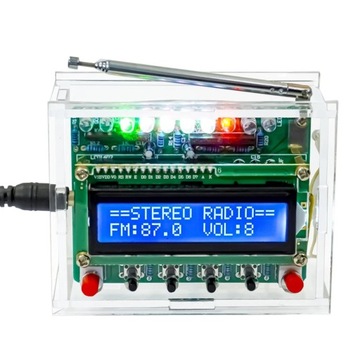 Radio FM DIY LCD nauka lutowania