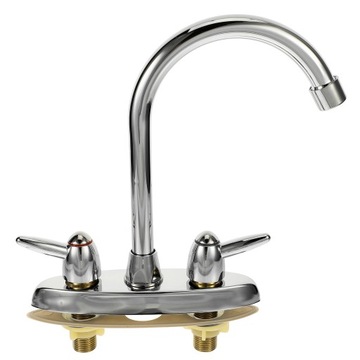 Podwójny kran obrotowy do zlewu kuchennego DUAL