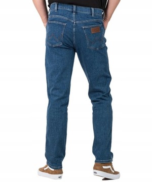 WRANGLER Spodnie JEANS GREENSBORO 803 Niebieski W34 L32