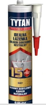 TYTAN SILIKON SANITARNY BEZBARWNY IDEALNA ŁAZIENKA