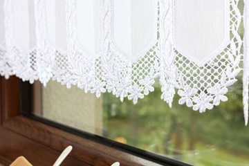 Заздростка Gipiura Белая штора-панель для кухни, высота 30 см