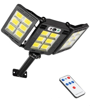 LAMPA SOLARNA ULICZNA LATARNIA 360 LED COB PILOT