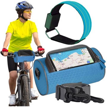 SAKWA TORBA Z PASKIEM NA RAMIĘ DO ROWERU HULAJNOGI MOTOCYKLU NA TELEFON