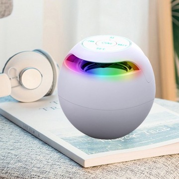 Мини-домашняя беспроводная Bluetooth-колонка с будильником, белая A