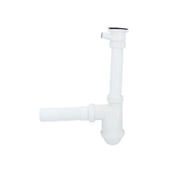 ОДИНАРНАЯ ЧАША Сифон для мойки 50 мм Слив для кухонной мойки ВЫХОД ДЛЯ СТИРАЛЬНОЙ МАШИНЫ