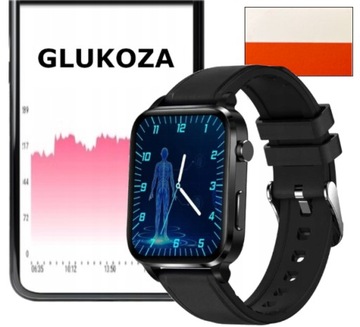 Smartwatch Medykor zegarek glukometr pomiar poziom cukru + Naklejka