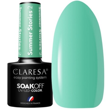 CLARESA LAKIER HYBRYDOWY SUMMER STORIES 2 MINT MIĘTA INTENSYWNA ZIELEŃ