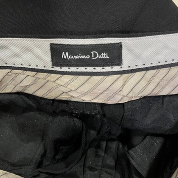 MASSIMO DUTTI Spodnie Cygaretki Wełna 36