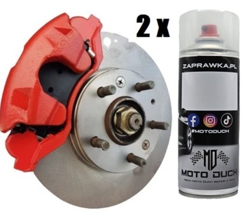 ZESTAW FARBA ZACISKI HAMULCOWE SPRAY x2 POLIURETAN
