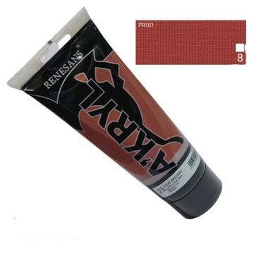 Farba akrylowa 200ml ziemia brunatna Renesans NR25