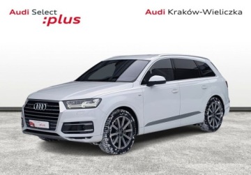 Audi Q7 II SUV 3.0 TDI 272KM 2017 Audi Q7 Salon PL Bezwypadek Pneumatyka 2x S-Line Matrix ACC Bose 7 os