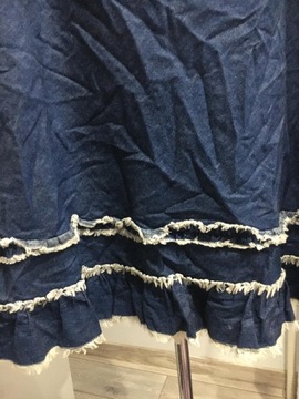 marks spódnica dżinsowa z falbankami 46