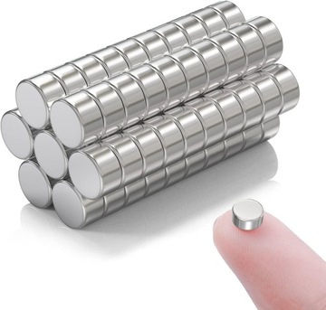 100X OKRĄGŁE MINI MAGNESY MAGNESÓW NA LODÓWKĘ TABLICĘ MOCNE MAŁE NEODYMOWY