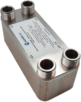 WYMIENNIK CIEPŁA PŁYTOWY 32 płyty 40kW 4 x 1'' DN25 - SANITLINE