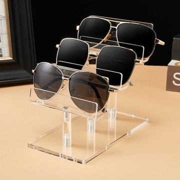 Полка для украшений из акрила. Прозрачная полка. 3-слойный прозрачный