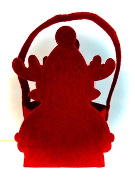 НОВАЯ РОЖДЕСТВЕНСКАЯ КОРЗИНА САНТА 21 СМ