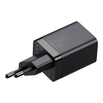 BASEUS SZYBKA ŁADOWARKA SIECIOWA DO TELEFONU 2X USB USB-C 30W PD AFC QC 3.0