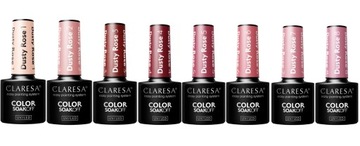CLARESA DUSTY ROSE FULL COLLECTION РОЗОВЫЙ ГИБРИДНЫЙ ЛАК ДЛЯ НОГТЕЙ 8 шт. ДЛЯ НОГТЕЙ